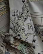 "HERMES" Margiela period Les Étoiles, Stars silk shirt