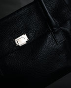 “TIFFANY & CO.” 2010’s Grained leather chain shoulder bag