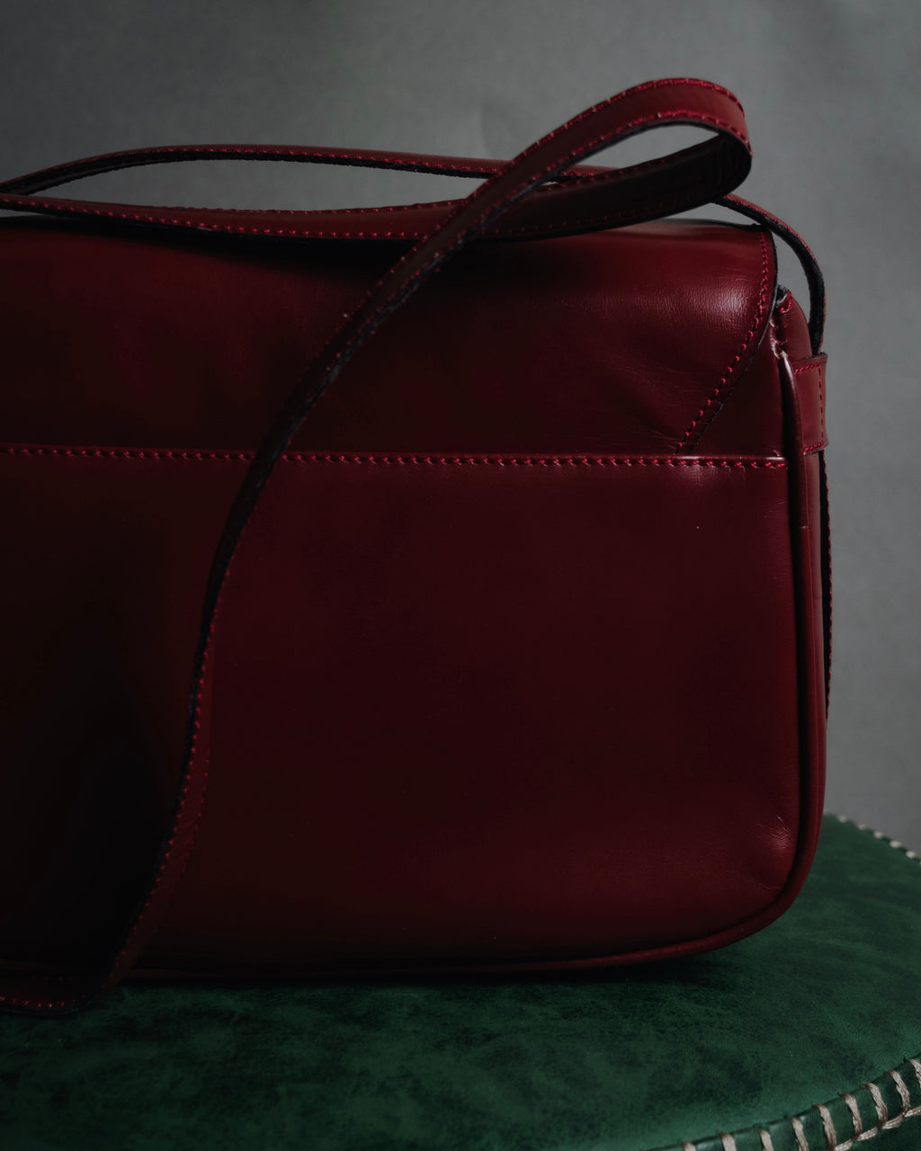 "CELINE" 2019-22 Heritage turn-lock box calf shoulder bag