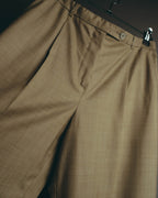 -SPECIAL- "HERMÈS" 90's-00's Wool silk tailored asymmetrical setup suit