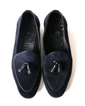 POLPETTA × Brilla per il gusto/ “ PASSO” Suede Tassel Loafers Navy