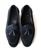 POLPETTA × Brilla per il gusto/ “ PASSO” Suede Tassel Loafers Navy