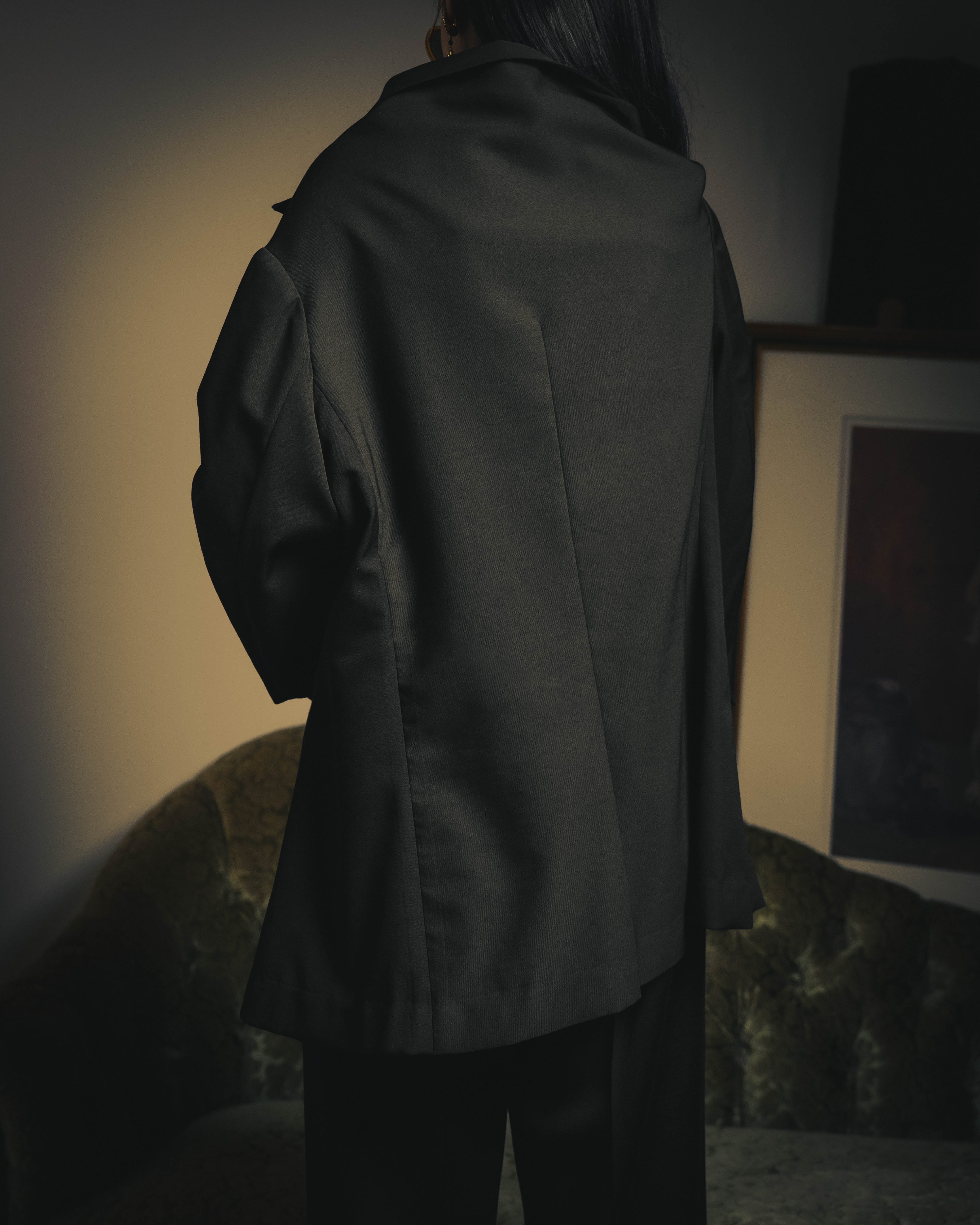 –SPECIAL– "Yohji Yamamoto" 98AW Sculptural asymmetric draped wool jacket