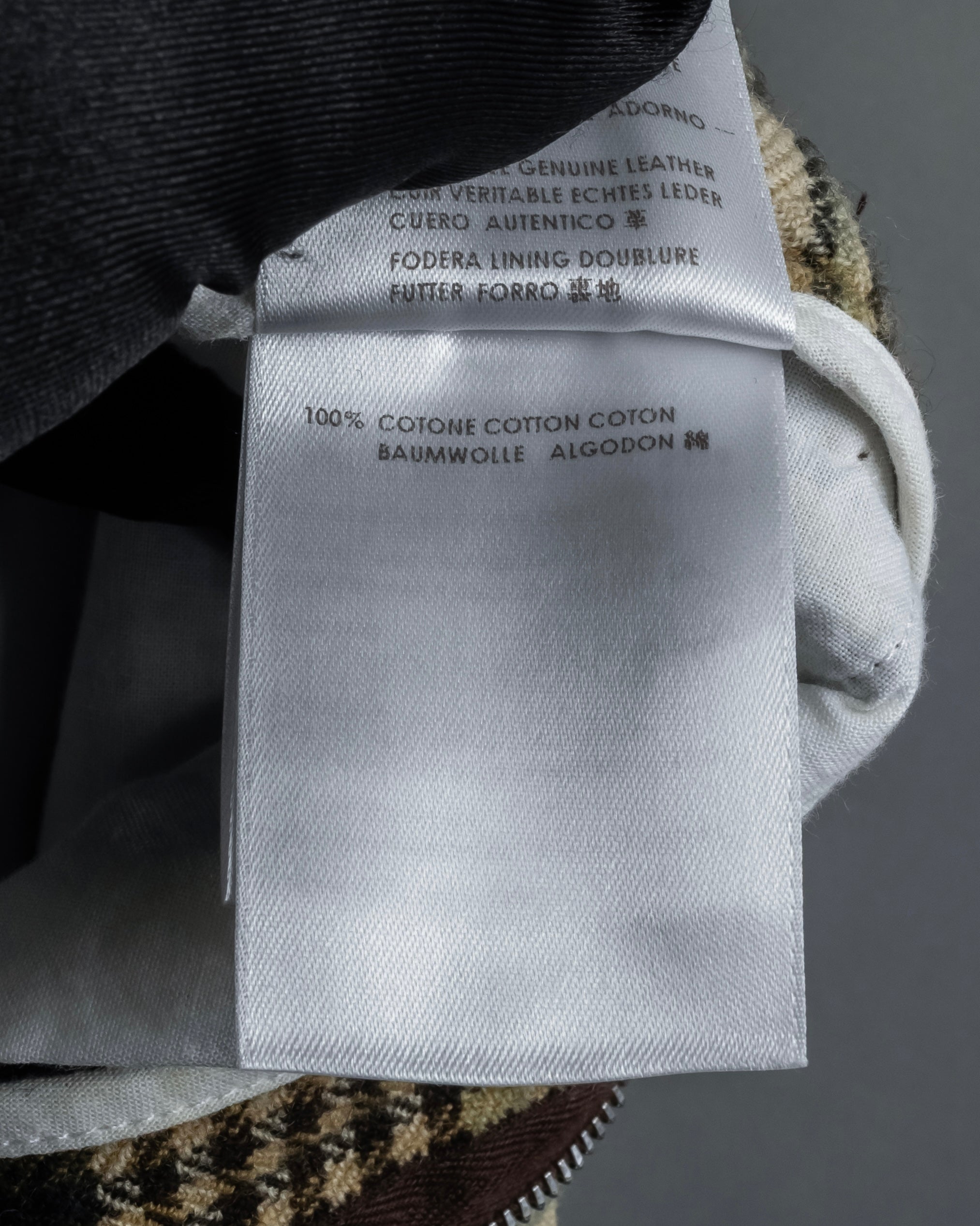 "GUCCI" Brushed check pattern tapered pants