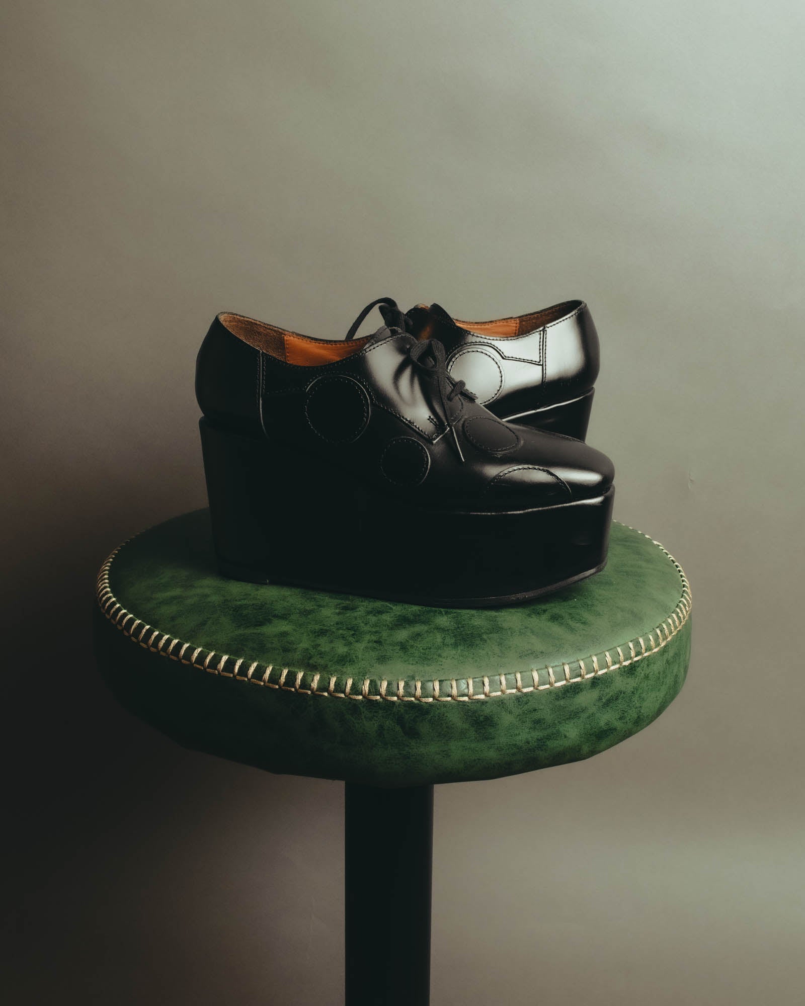 "JUNYA WATANABE COMME des GARÇONS" 00's Sculptural leather platform oxford shoes
