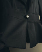 "CELINE" 00's Fitted peplum wool blazer