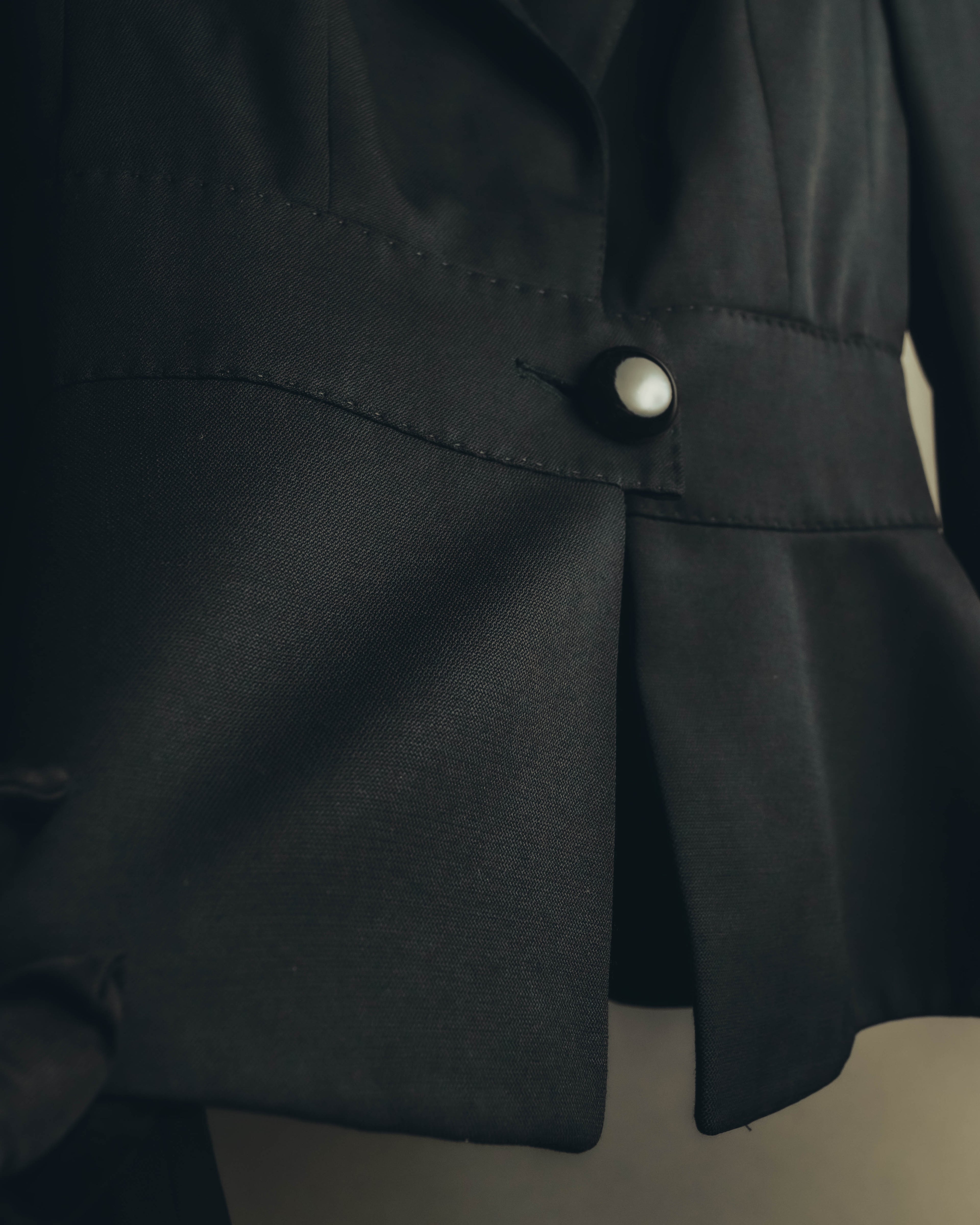 "CELINE" 00's Fitted peplum wool blazer