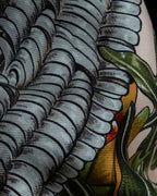 "HERMES" Passion flower print Carre 90 silk scarf