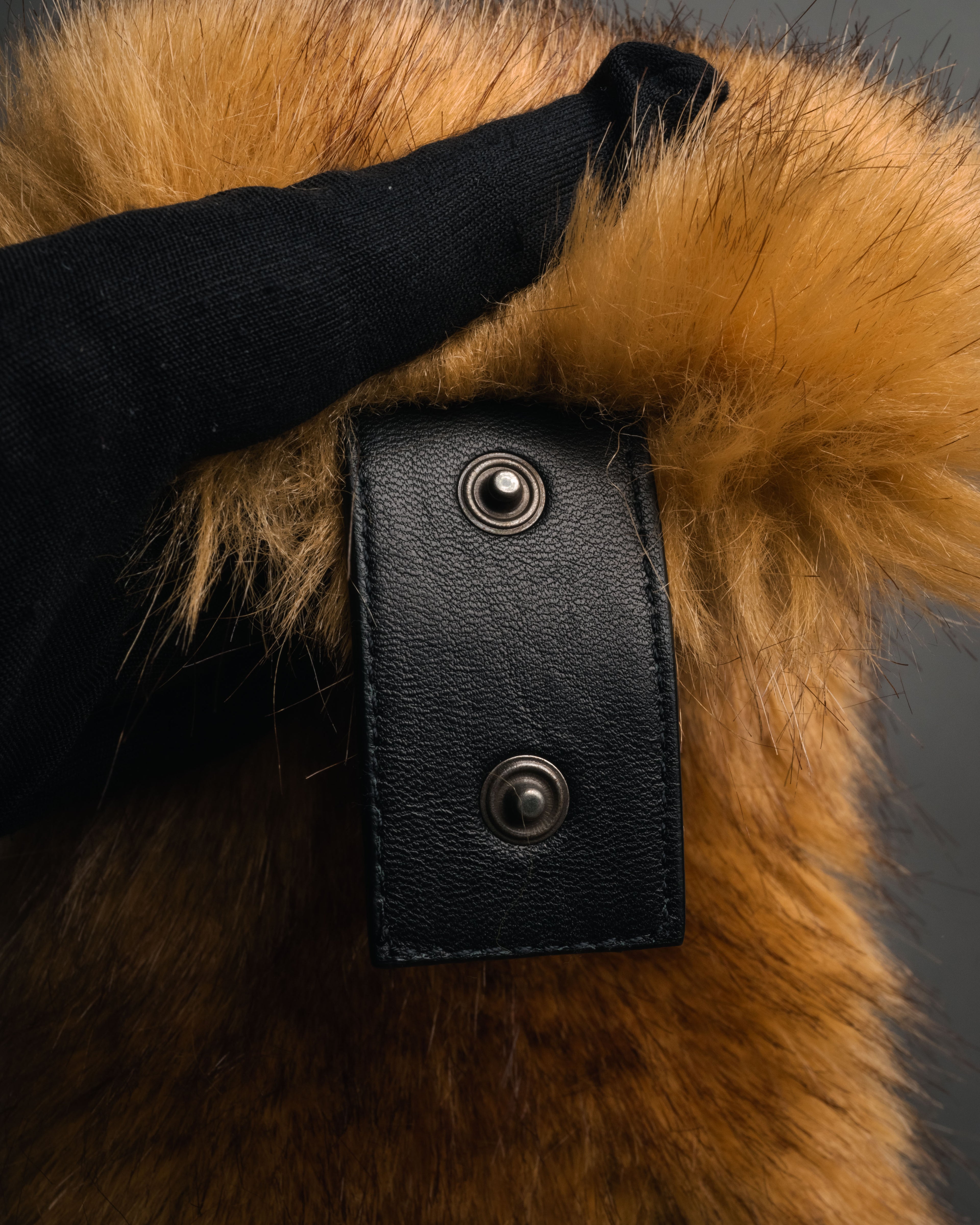 “SAINT LAURENT PARIS“ 2021-2022 Faux fur wrist cuffs