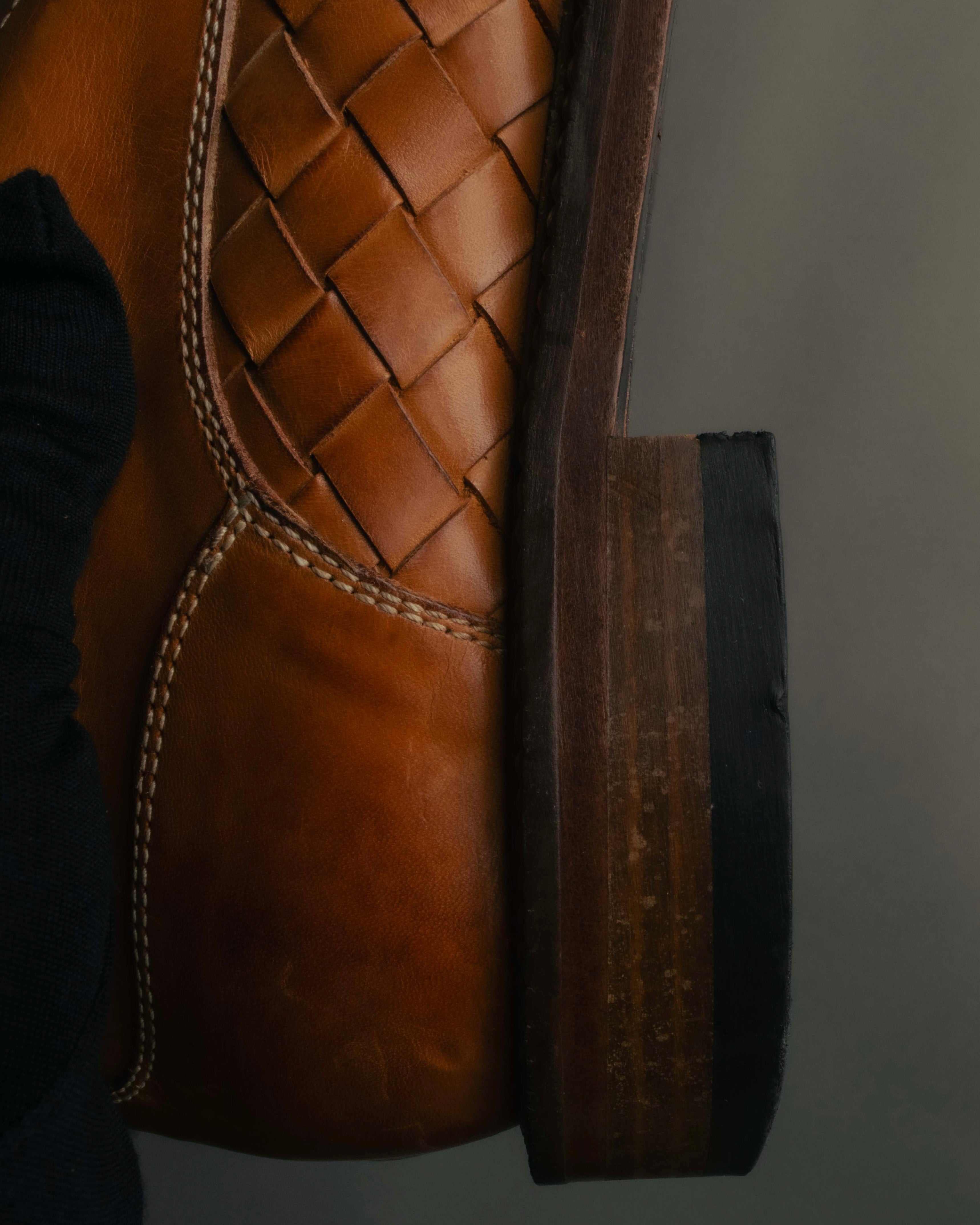 "Vintage" 90’s-00’s Handwoven derby shoes