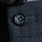 "COMME des GARCONS
HOMME" Notch lapel tailored jacket & wide tapered slacks charcoal gray set up