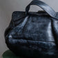 "ANN DEMEULEMEESTER" Tucked design purse leather one handle bag