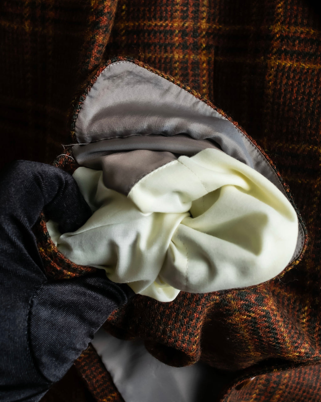 "Burberrys" Warm-colored checked twill tailored jacket