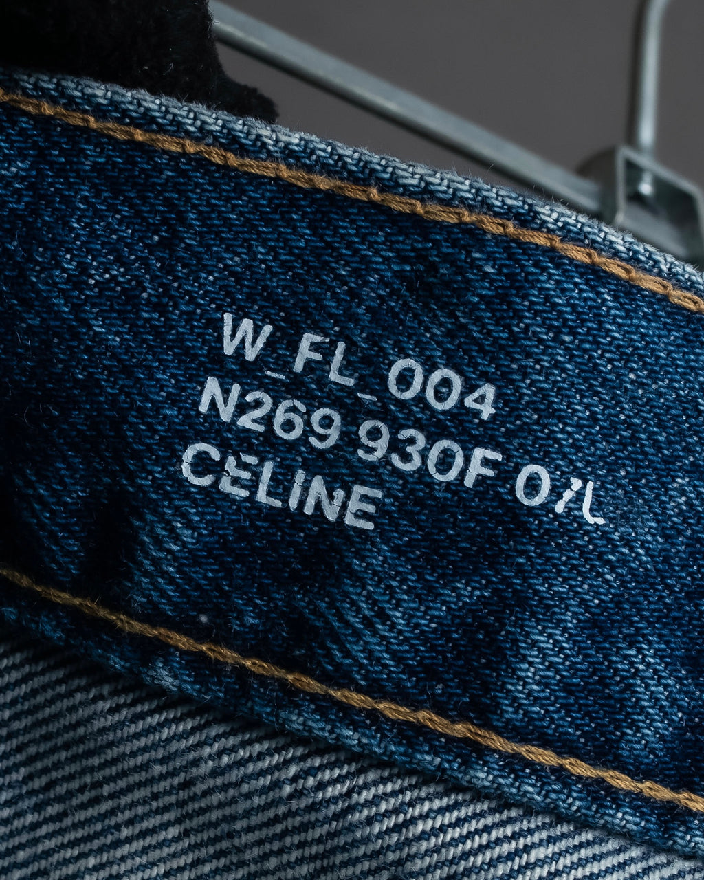 "CELINE" Stonewash design straight denim