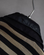 "GIANFRANCO FERRE" Striped contrast collar knit polo