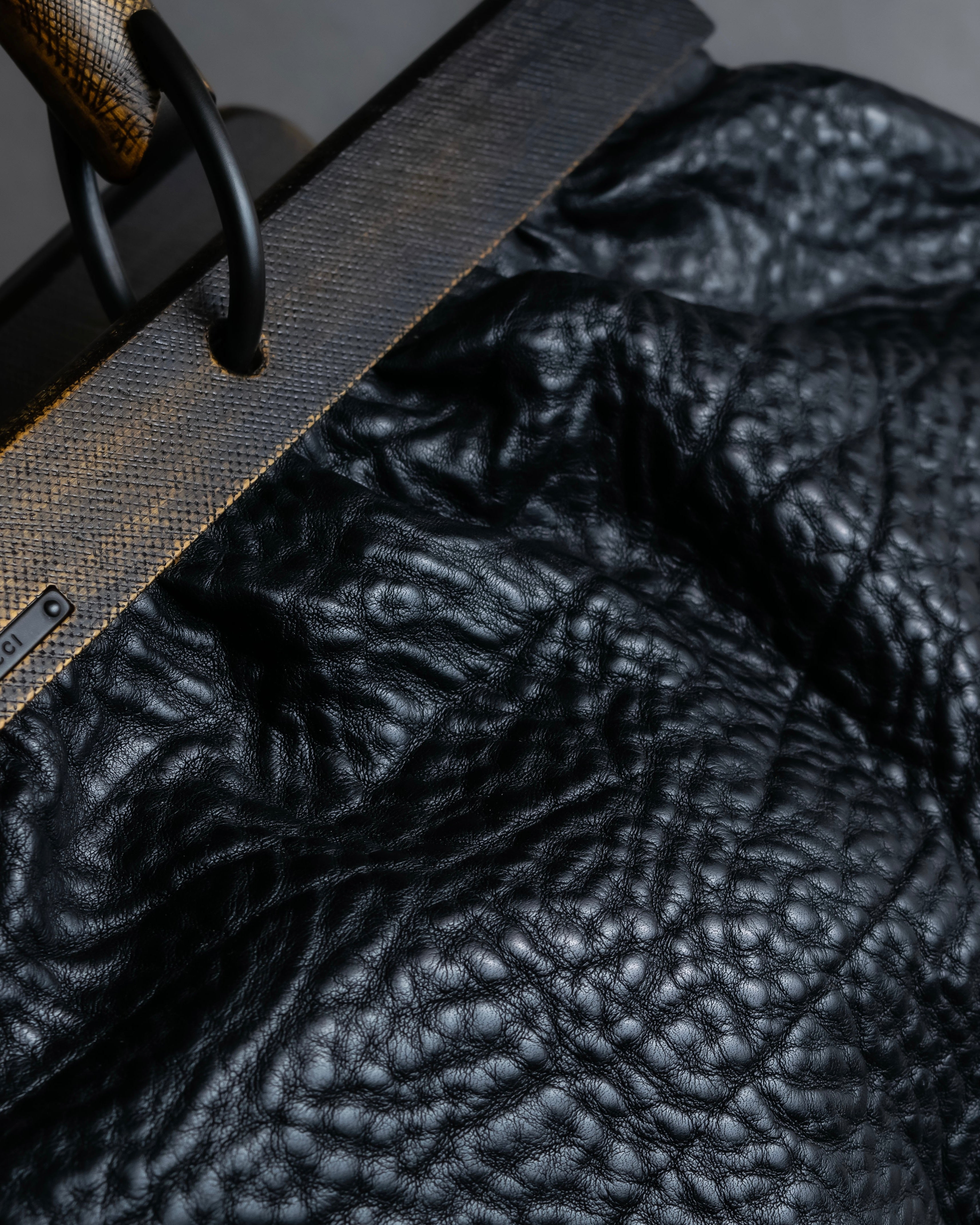 "GUCCI" Bamboo essence horizontal leather handbag