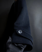 "VALENTINO" Fur collar double-breasted wool coat