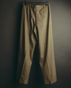 -SPECIAL- "HERMÈS" 90's-00's Wool silk tailored asymmetrical setup suit