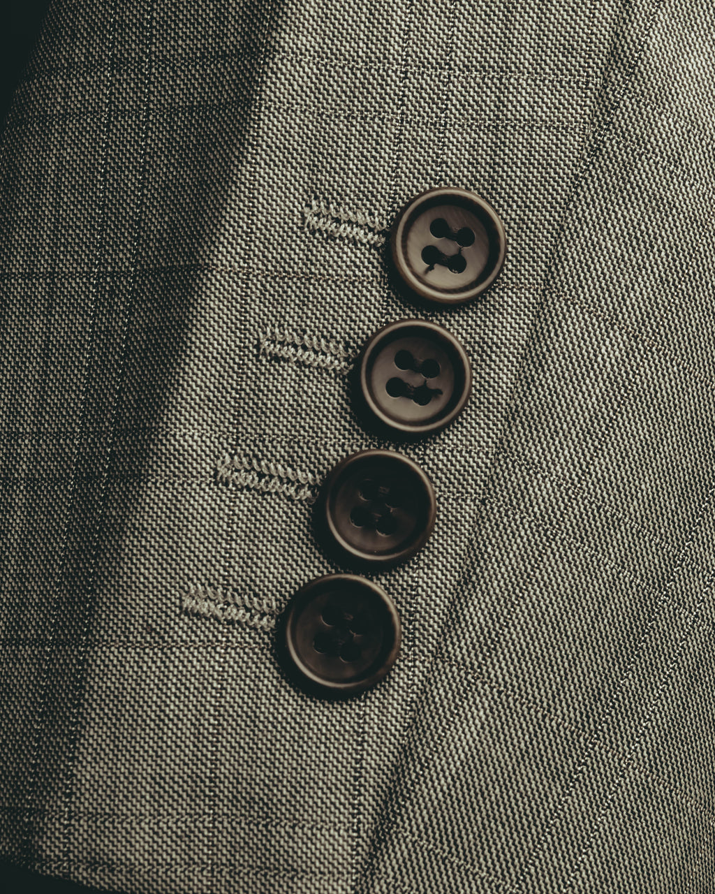 "MONSIEUR by GIVENCHY" 90's Checked wool tailored blazer