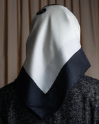 "Christian Dior" 100% silk initial logo print large scarf