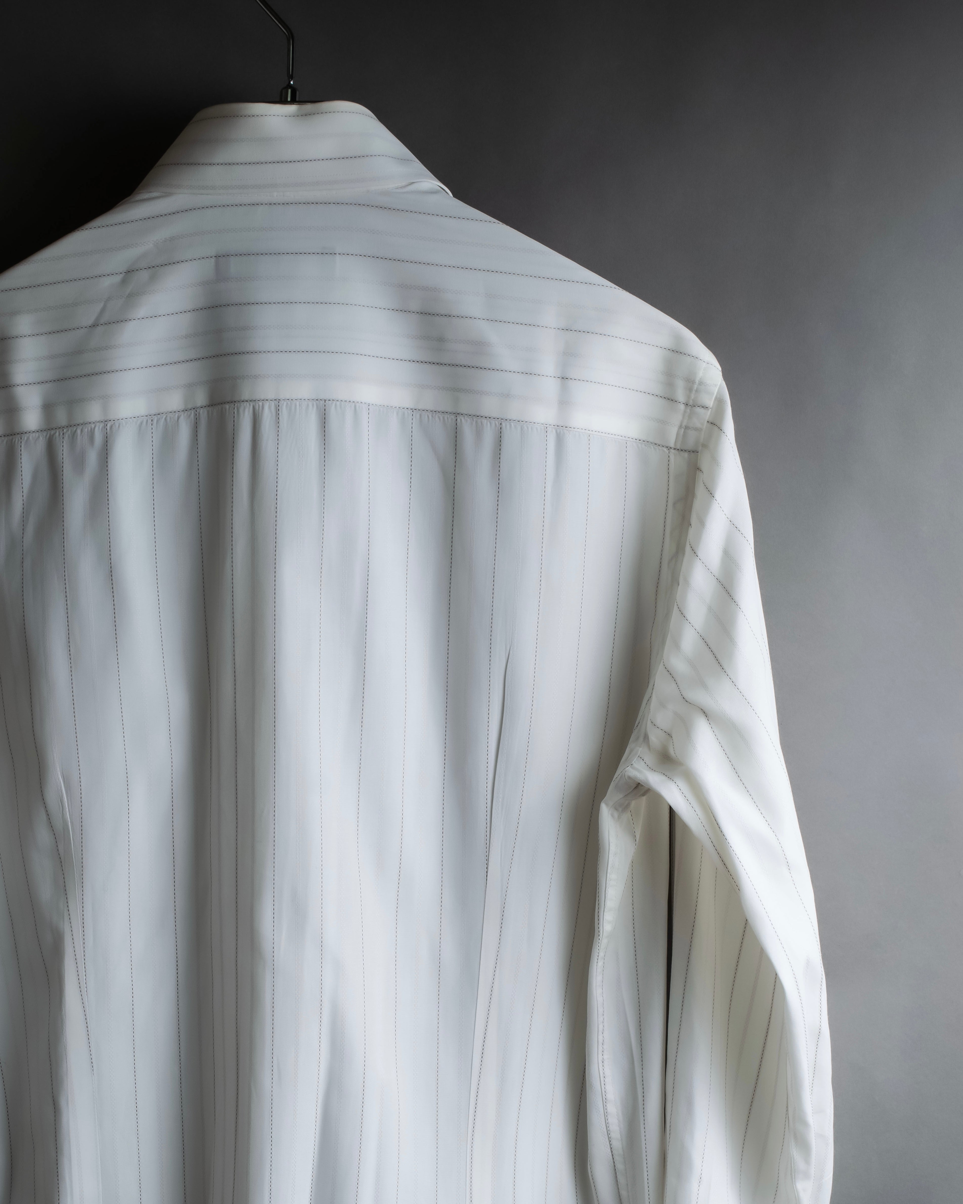 "Dolce & Gabbana" 12SS Two types of woven striped shirt