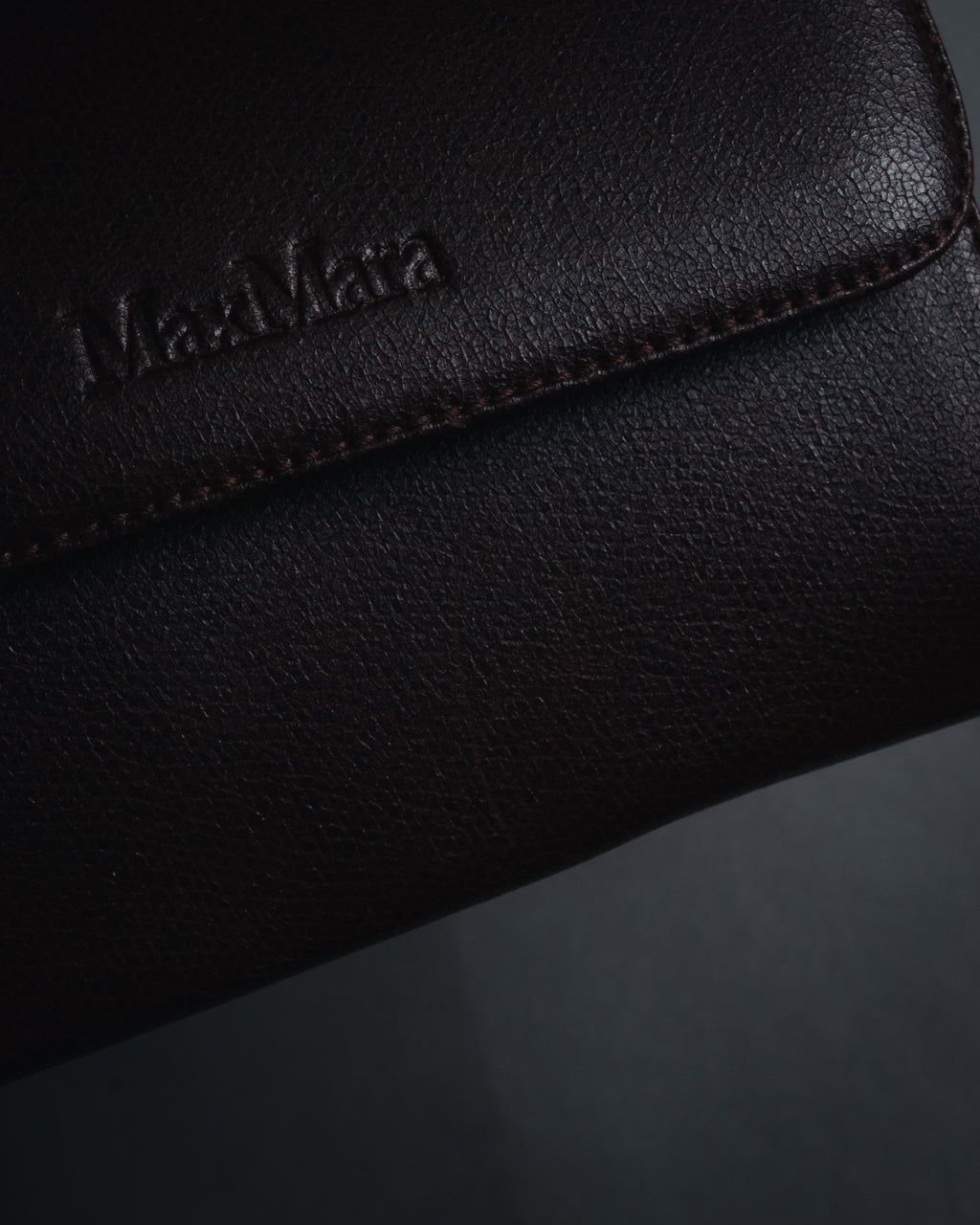 "Max Mara" Structured top handle leather shoulder bag