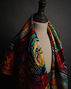 “GUCCI” 2016–2020 Ceramic motif silk foulard scarf