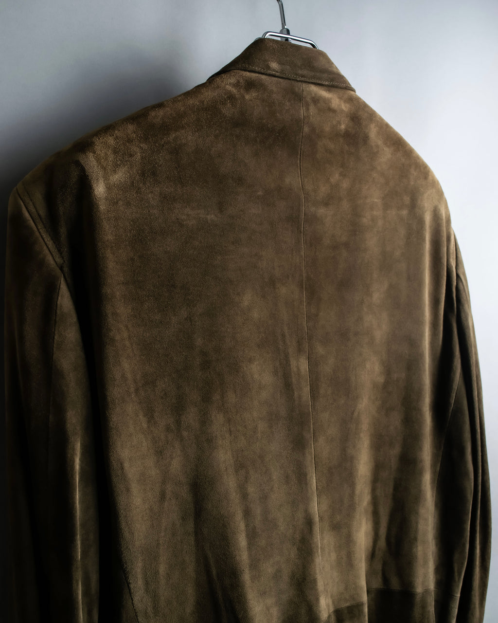"Christian Dior" Nubuck leather oversized tailored jacket