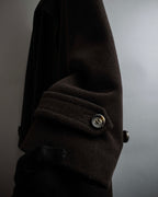 "VAL by VALENTINO" Military detailing hidden placket melton coat