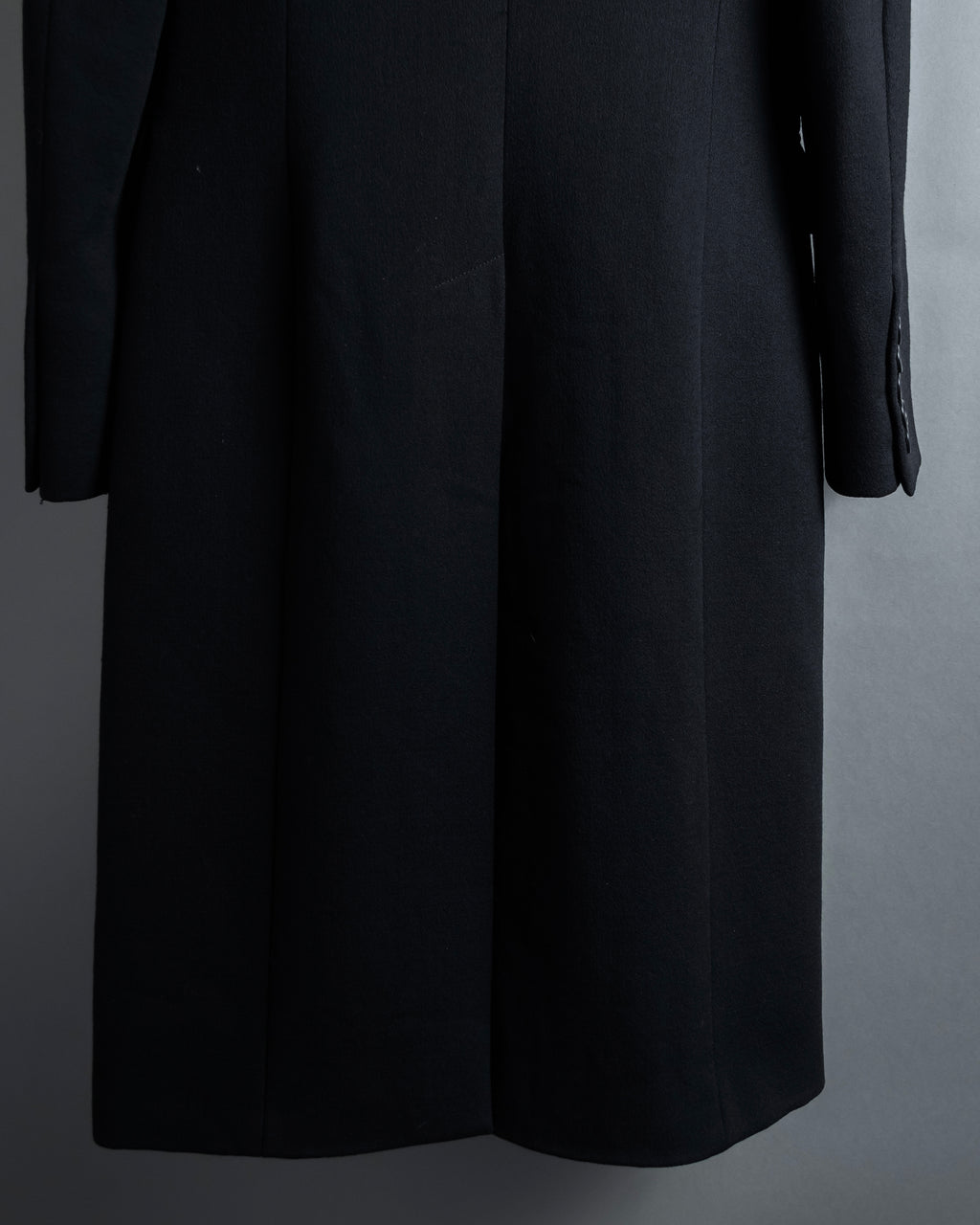 "GIANFRANCO FERRE" Multiple button sequences shaped long coat