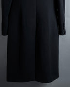 "GIANFRANCO FERRE" Multiple button sequences shaped long coat