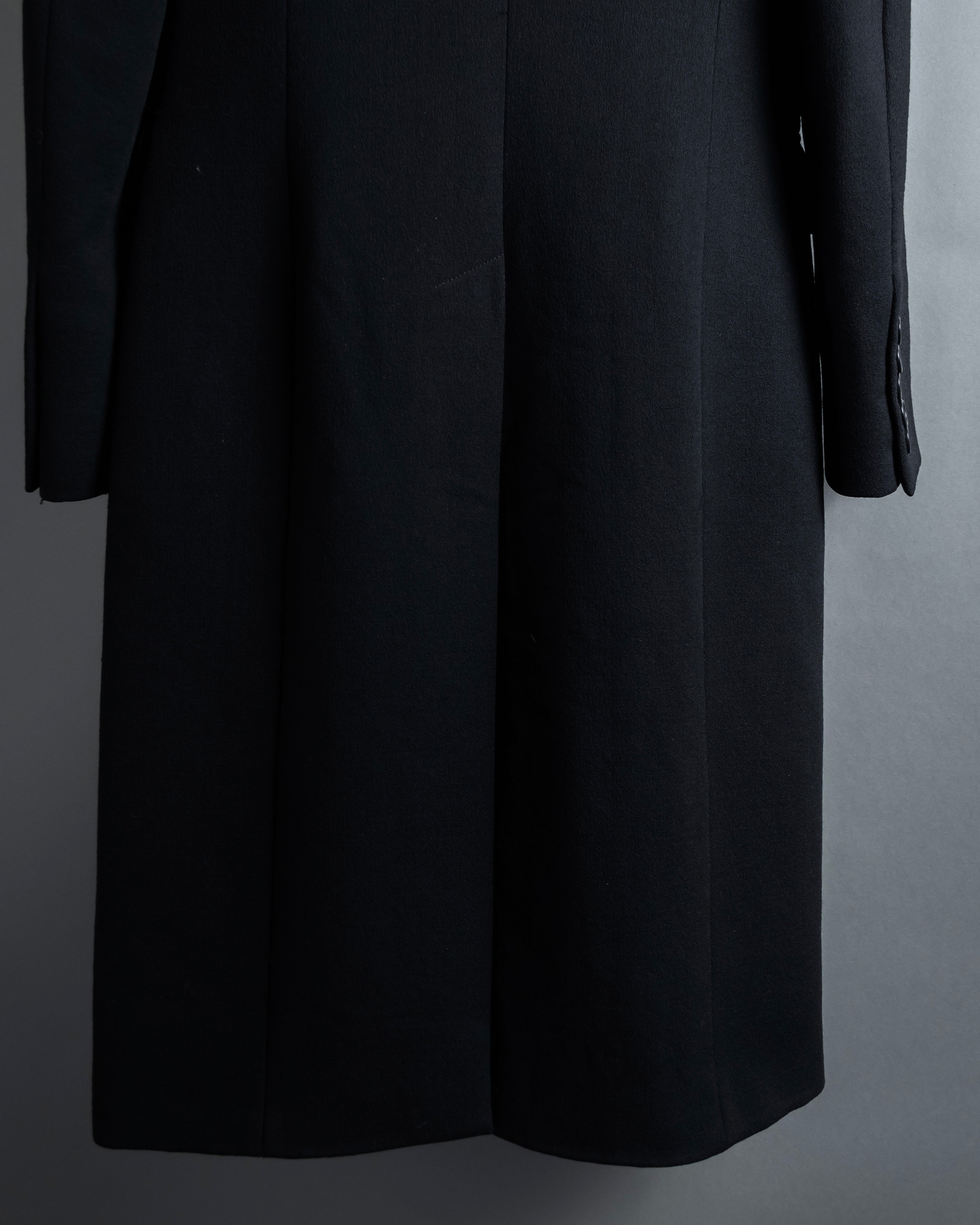 "GIANFRANCO FERRE" Multiple button sequences shaped long coat