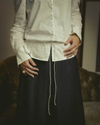 -SPECIAL- “YVES SAINT LAURENT” 70’s-90’s Ruffled high-neck blouse