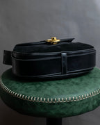 "GUCCI" Interlocking G design suede bag