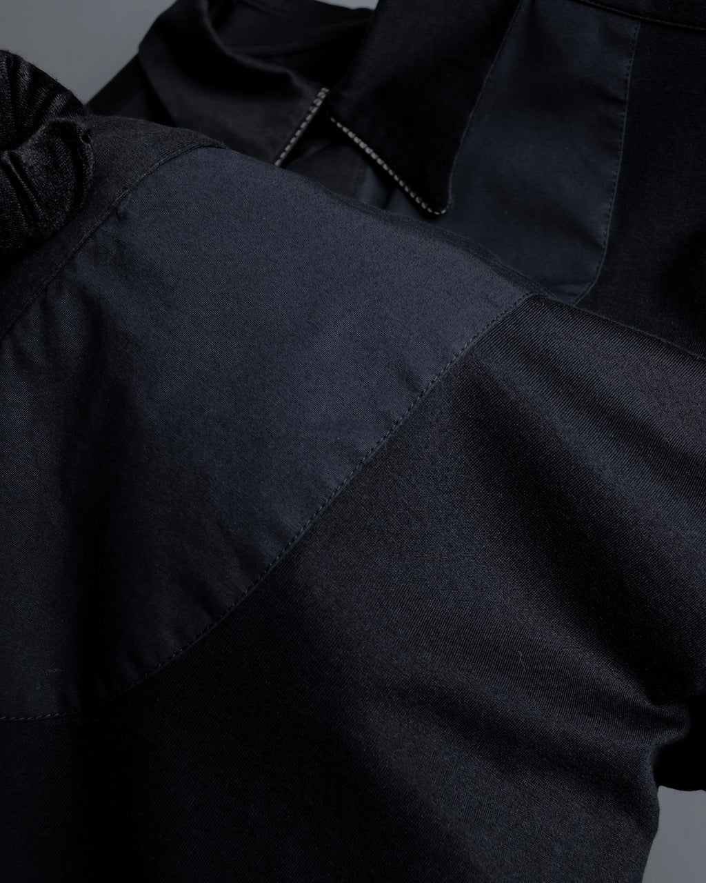 "FENDI" Pick stitch design fly front shirt