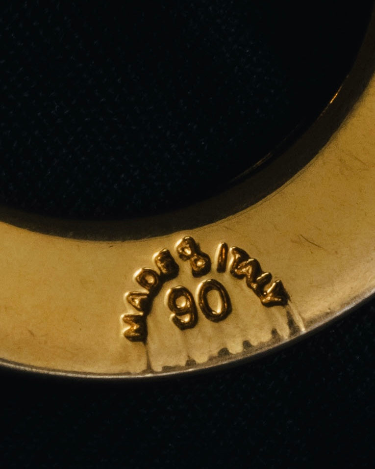 "CELINE" Early 90s spiral circle chain toggle bracelet