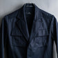 "Y's" 4 pocket military detail  black tailored jacket