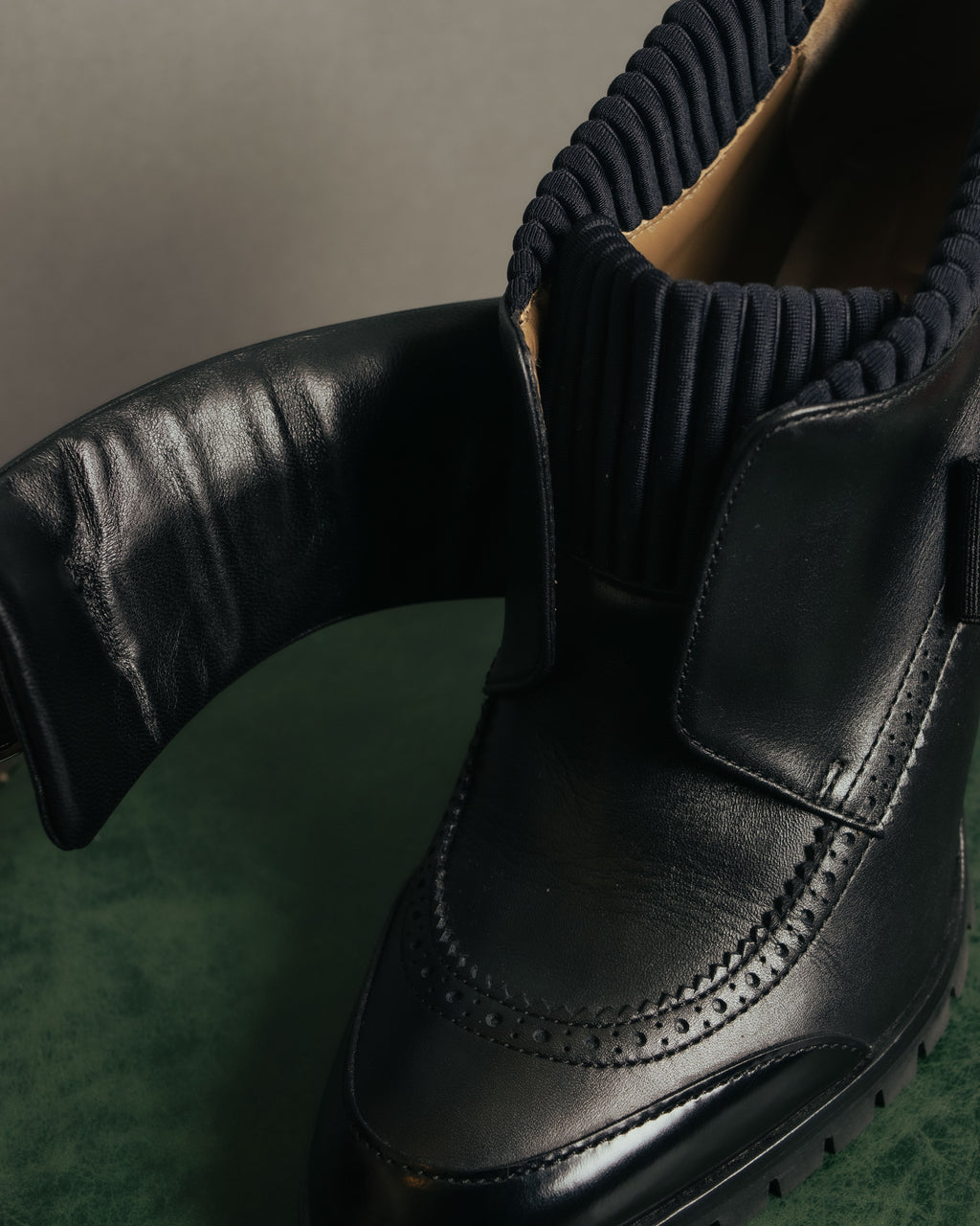 “HERMÈS” 2017-2022 Aw hybrid brogue sock ankle boots