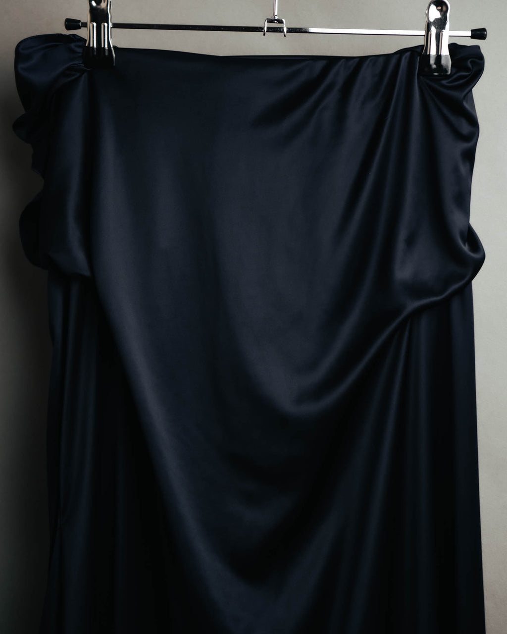 -SPECIAL– “Maison Martin Margiela” 12SS Draped satin maxi skirt