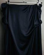 -SPECIAL– “Maison Martin Margiela” 12SS Draped satin maxi skirt