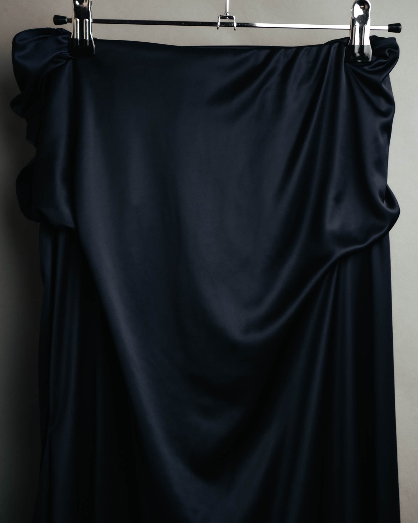 -SPECIAL– “Maison Martin Margiela” 12SS Draped satin maxi skirt