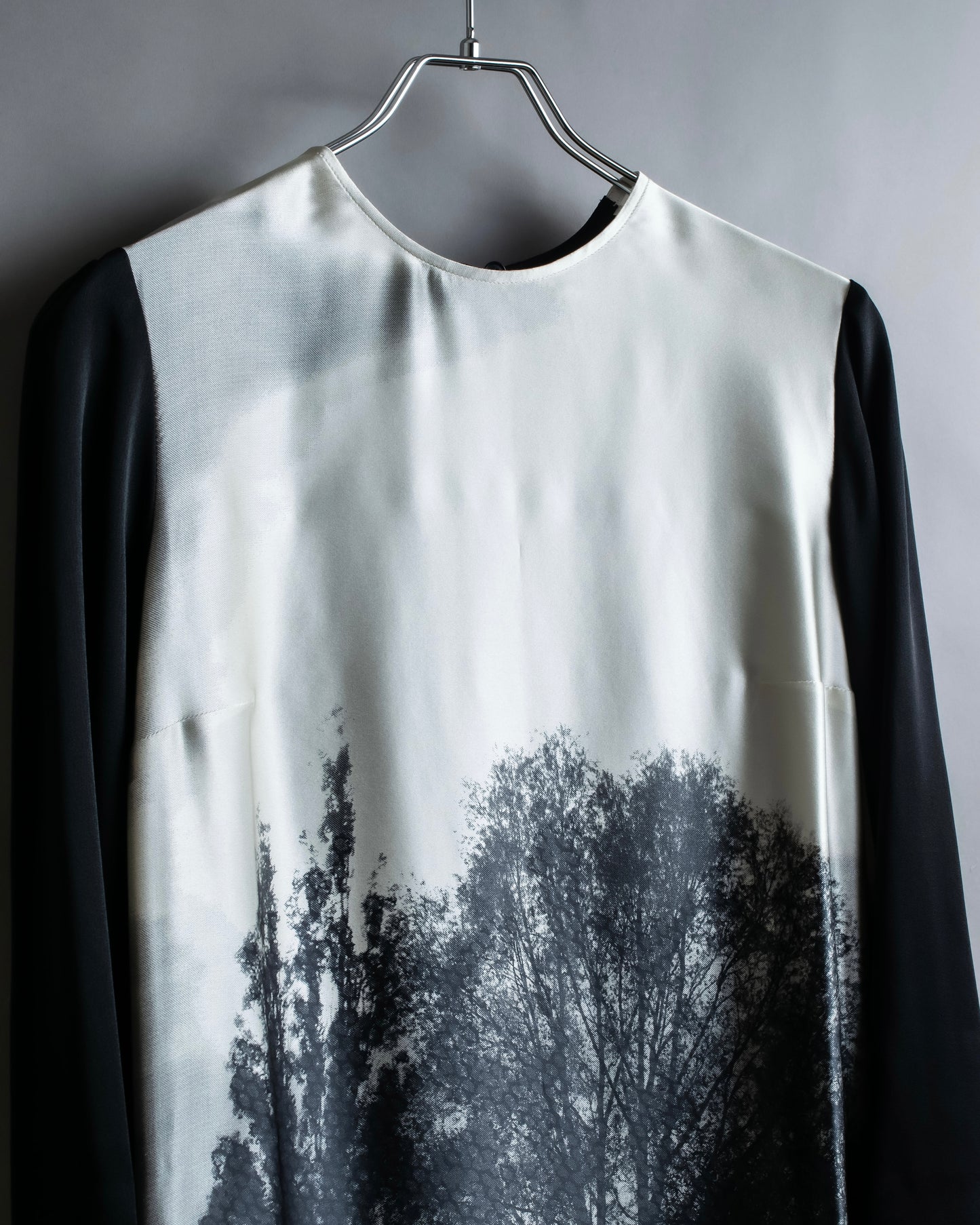 "STELLA McCARTNEY" Tree pattern bicolor tunic pullover