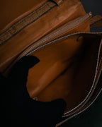 “CELINE” 80’s Hornback crocodile shoulder bag