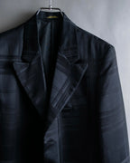 Vintage geometric check oversized tailored jacket