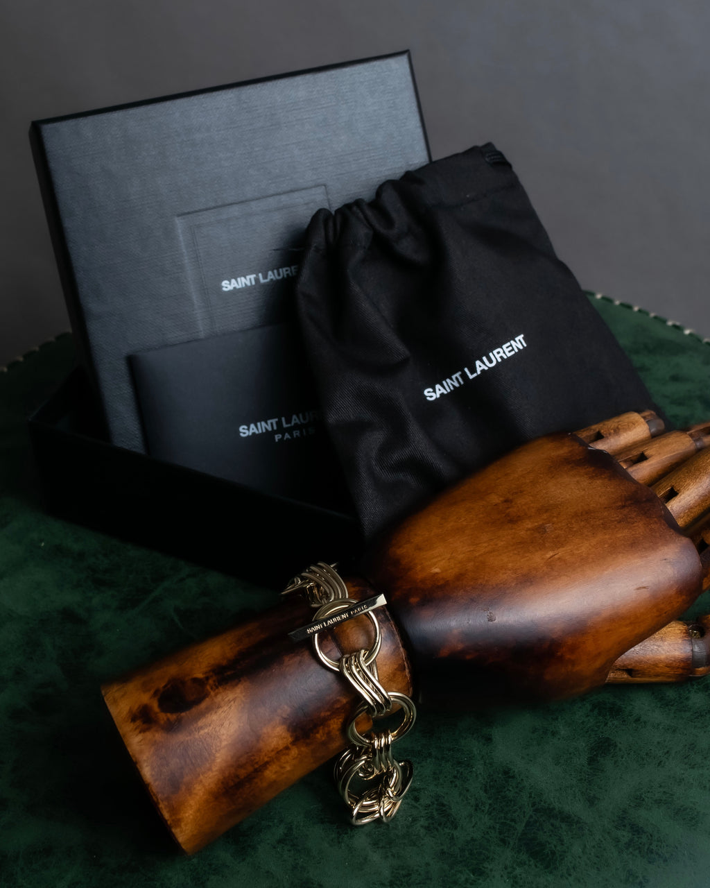 "Saint Laurent" Gold chain link design bracelet