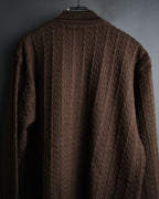 “Christian Dior SPORTS” 90’s Shawl collar cable knit cardigan