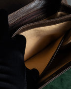 "GUCCI" Bar-shaped fastener design leather shoulder bag