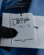 "ALEXANDER WANG" Three-dimensional cut design light blue shirt