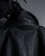 -SPECIAL- "Rick Owens" 15AW Beautiful wrinkles front zip leather jacket