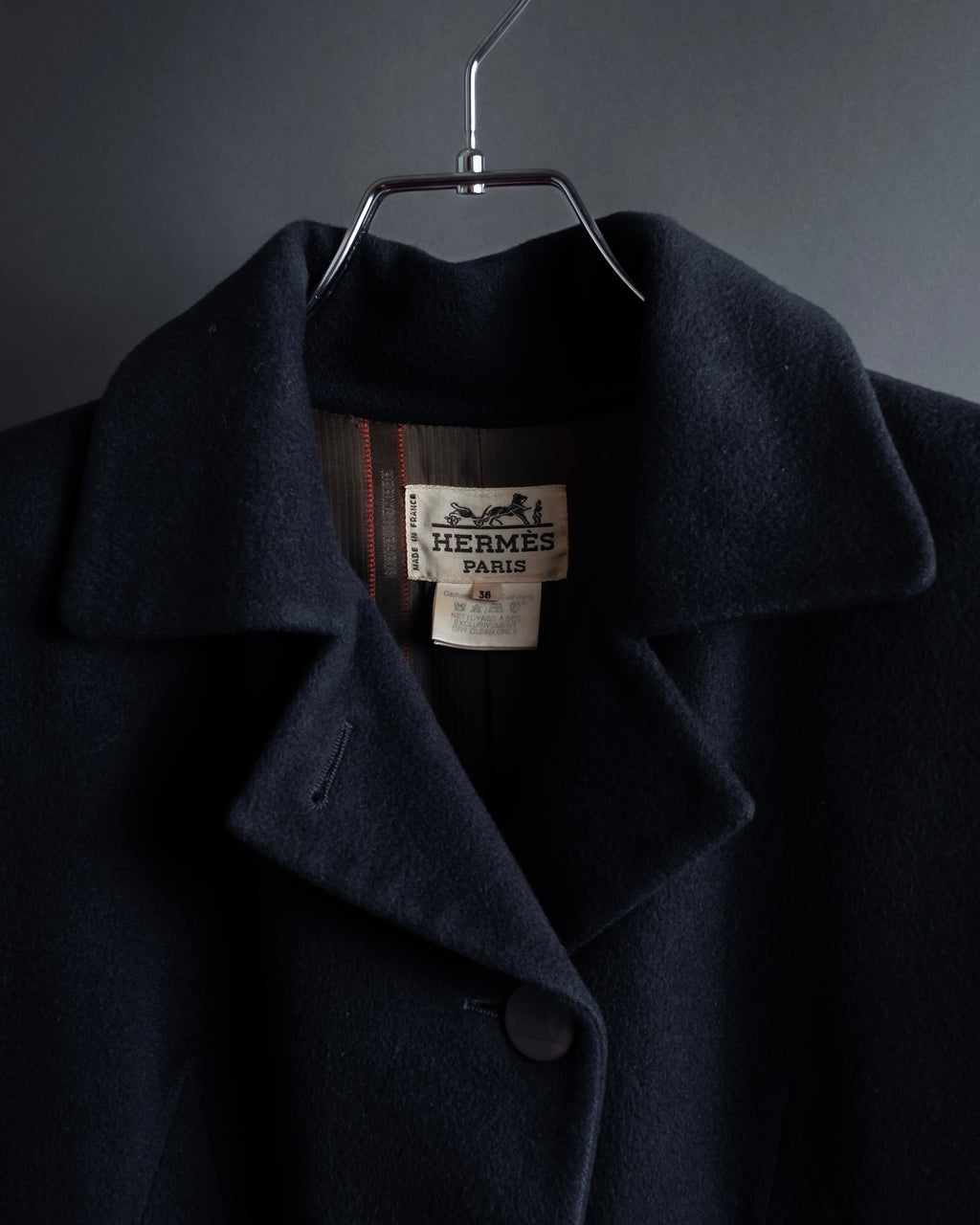 -SPECIAL- "HERMÈS Paris" 1978–1981 Atelier Prêt-à-Porter Cashmere Coat